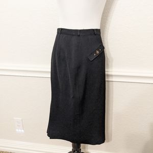 Vintage ILGWU Skirt with Fleur De Lis Pocket